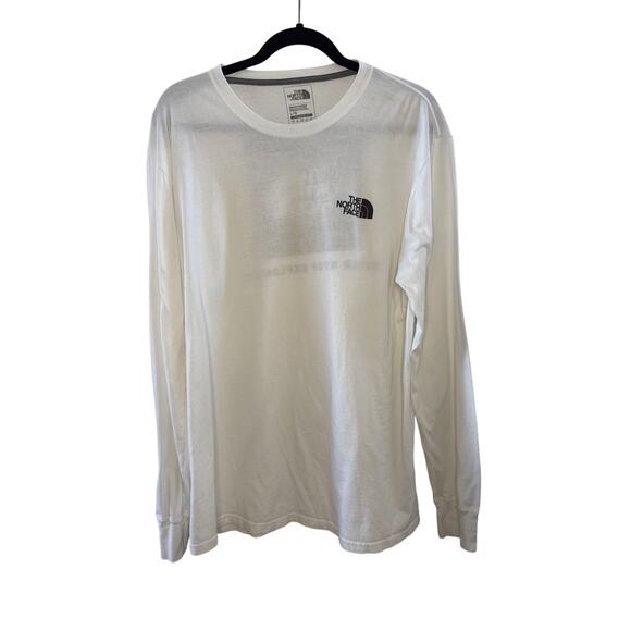 The North Face Other - The North Face Men's Long Sleeve White with Camo Logo on Back Size Large